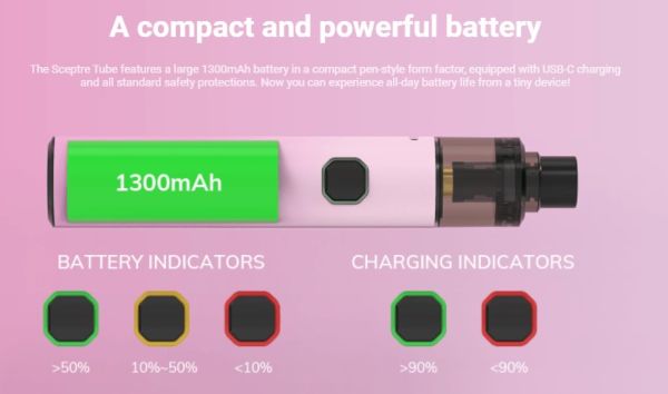 innokin sceptre tube batteria 1300mAh
