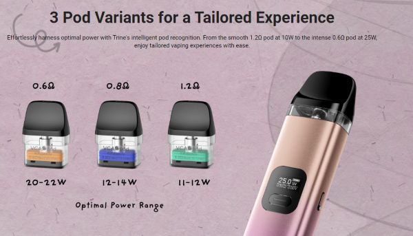 vcap pod innokin cartuccia di ricambio con resistenza integrata 0.6 0.8 o 1.2 ohm