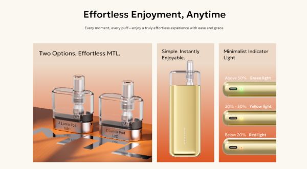 zenith lumia innokin sigaretta elettronica con cartucce pod 6ml