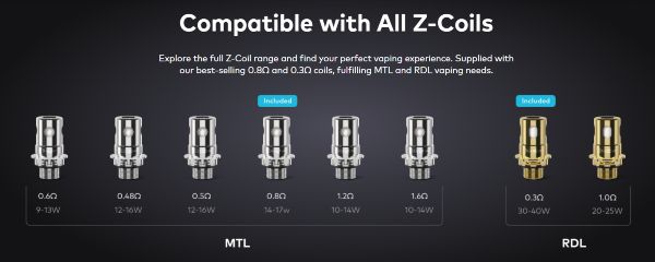 zenith minimal innokin atomizzatore compatibile con resistenze z coil