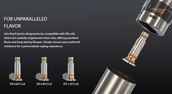 ego nexo joyetech sigaretta elettronica compatibile con resistenze en coil