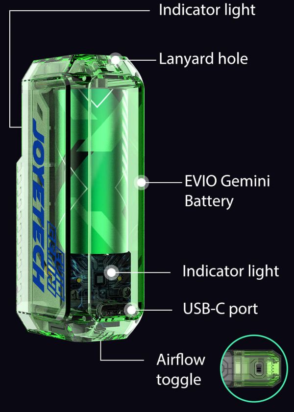 evio gemini battery joyetech componenti sigaretta elettronica