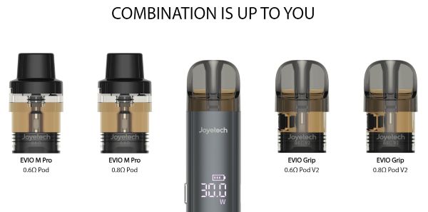 evio m pro joyetech sigaretta elettronica compatibile con cartucce evio grip pod