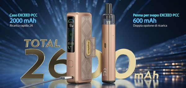 exceed pcc joyetech sigaretta elettronica 2600 mah