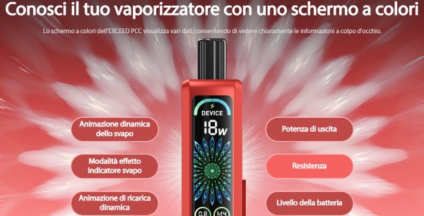 exceed pcc joyetech sigaretta elettronica con display a colori