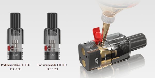 exceed pcc joyetech sigaretta elettronica con refill laterale