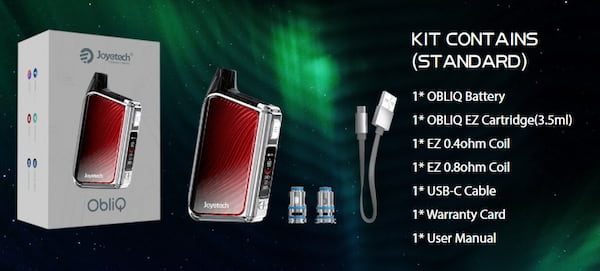 obliq joyetech contenuto della confezione