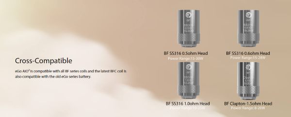 resistenze compatibili con sigaretta elettronica joyetech ego aio 2
