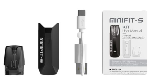 contenuto della confezione minifit-s justfog pod mod