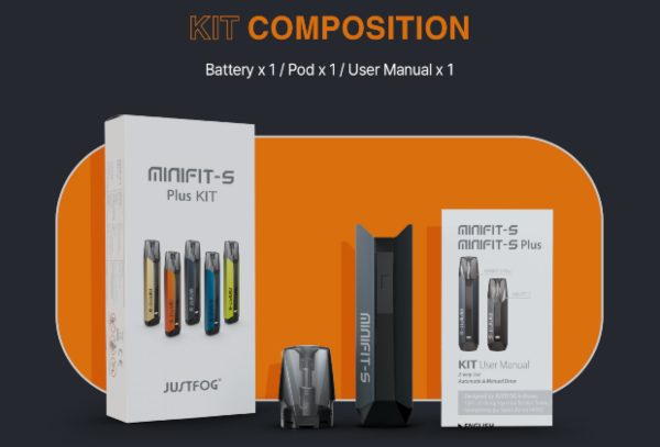 minifit s plus justfog kit contenuto della confezione