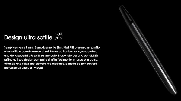 kiwi air sigaretta elettronica a pod precaricate ultra sottile 8mm