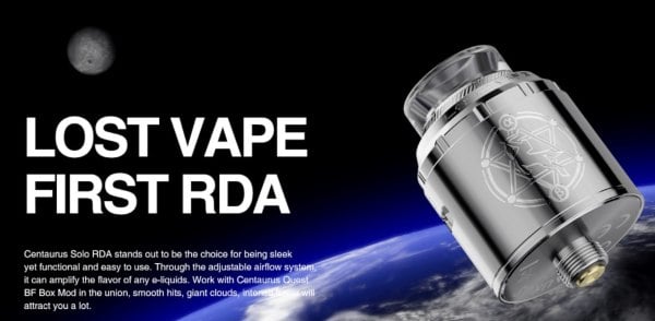 Lost Vape Centaurus Solo RDA atomizzatore sigaretta elettronica
