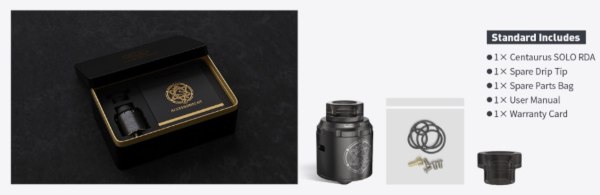 Centaurus Solo RDA Lost Vape Atomizzatore | Svapoebasta