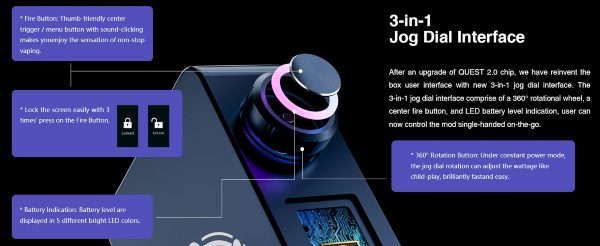centaurus m200 box mod lost vape with multifunction button