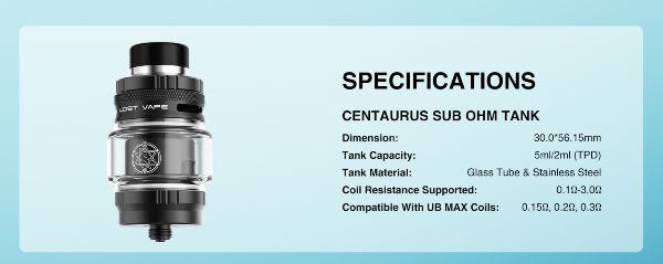 centaurus n100 kit lost vape caratteristiche tecniche sigaretta elettronica