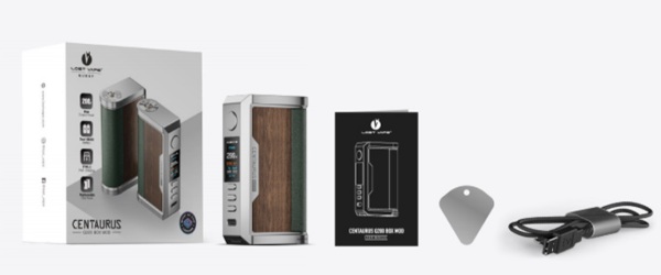 centaurus quest 200 lost vape box mod contenuto della confezione