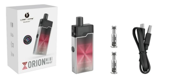 lost vape orion mini kit package contents