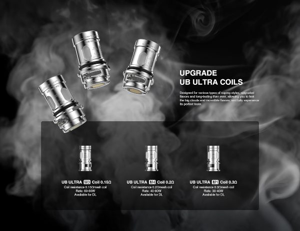 Coils compatible with UB Ultra pod cartridge by Lost Vape