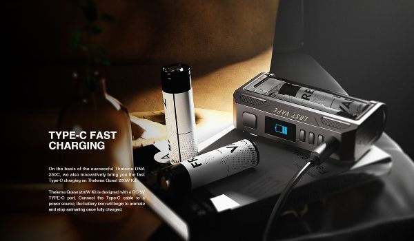 thelema quest lost vape box mod fast charging