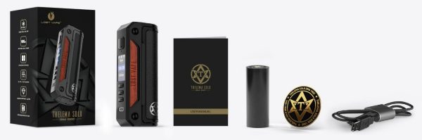 thelema solo dna 100c box mod package contents