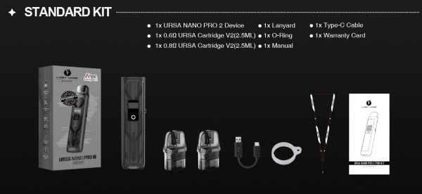 ursa nano pro 2 kit contenuto della confezione