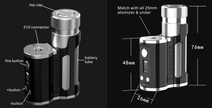 misure mod paramour sbs
