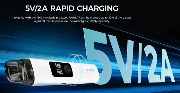 feelin ax nevoks sigaretta elettronica con ricarica rapida 30 minuti
