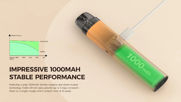 feelin ar nevoks sigaretta elettronica con batteria integrata 1000 mah