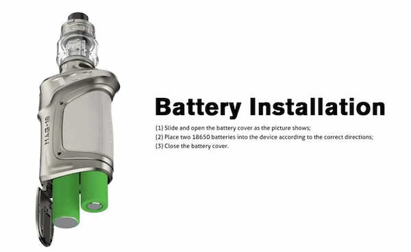MAG 18 Smok Kit inserimento batterie