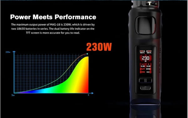 MAG 18 Smok Kit potenza di 230W