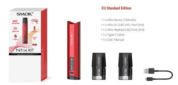Nfix Smok Pod Mod kit contenuto della confezione