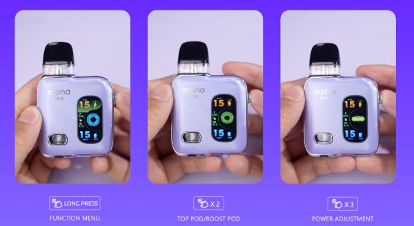 alpha mix smok sigaretta elettronica con rotella scroll regolatore potenza