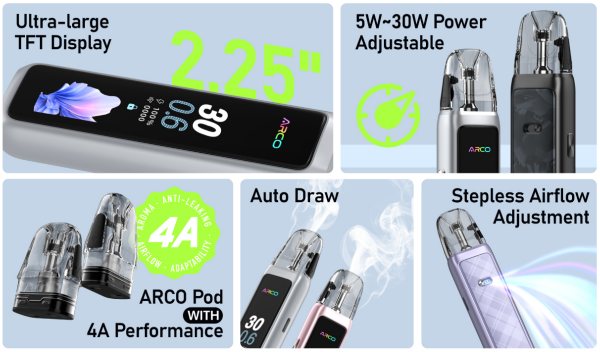 arco max smok caratteristiche tecniche sigaretta elettronica