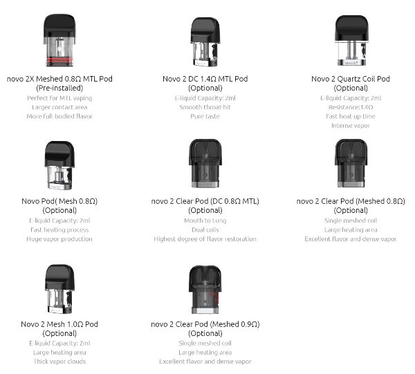 smok propod kit compatible with novo 2 novo 2x pod cartridges
