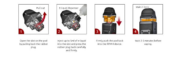 how to refill rpm 4 pod cartridge smok