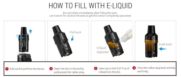 come ricaricare di liquido kit smok rpm 25w