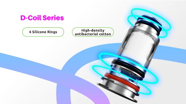 d-coil smok resistenze dual mesh con 4 o-ring