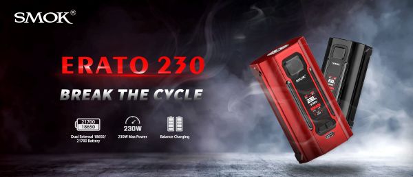 erato 230w box mod dual battery smok scheda tecnica