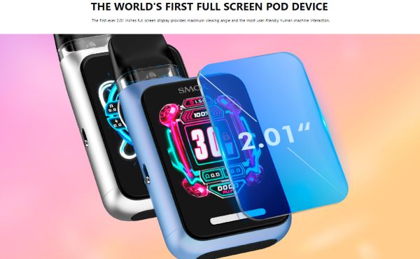 novo gt box smok sigaretta elettronica con display full screen 2.01 pollici