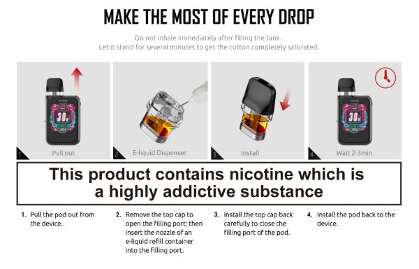 novo gt box smok sigaretta elettronica con refill dall'alto