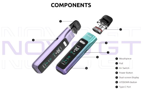 novo gt smok componenti sigaretta elettronica
