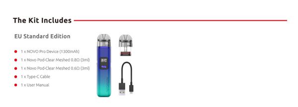 smok Novo Pro kit contenuto della confezione