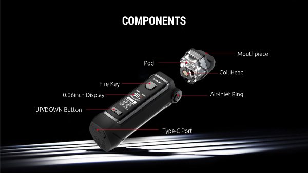 smok ipx 80 electronic cigarette kit components