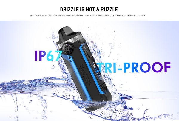 smok ipx 80 waterproof electronic cigarette resistant to water ip67