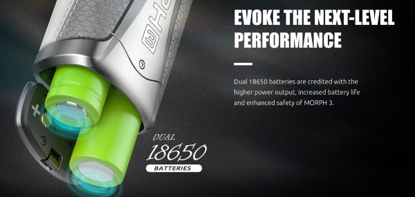 smok morph 3 box mod dual battery 18650