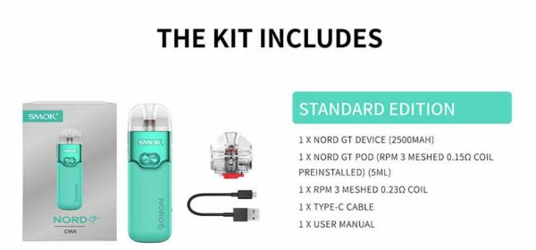 smok nord gt kit contenuto della confezione