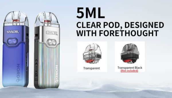 smok nord gt sigaretta elettronica con cartuccia ricaricabile 5ml