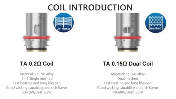 t-air subtank smok compatible coils
