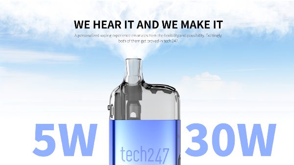 tech247 smok sigaretta elettronica con potenza regolabile fino a 30w