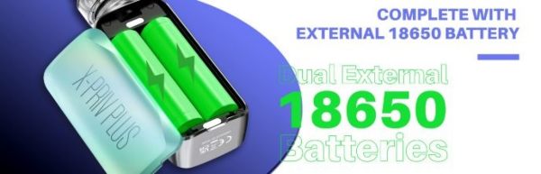 x priv plus smok box mod dual battery 18650